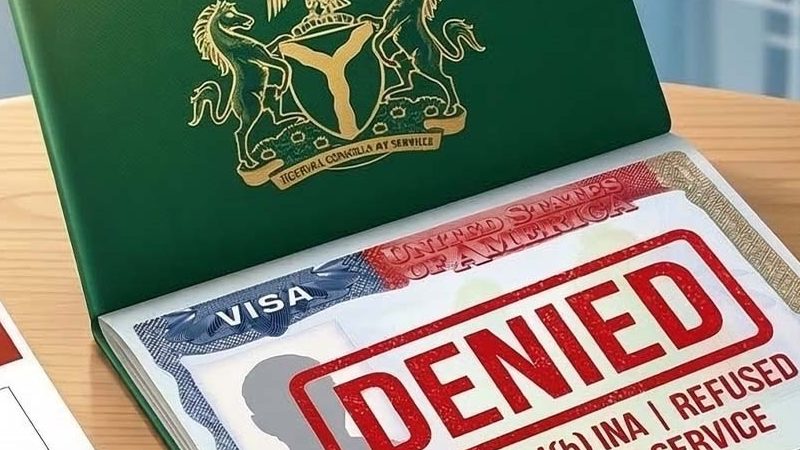 Image of a visa marked DENIED with the person wondering When Can I Apply for US Visa After Rejection 214(b)
