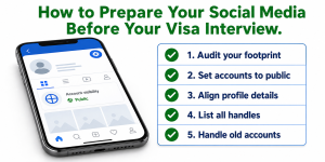 How to prepare your social media before your visa interview
